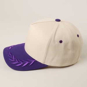 Oem ODM BSCI bán buôn tùy chỉnh 5 Bảng điều chỉnh một khung trống 2 tone gorras Mũ bóng chày Đồng bằng hai tone vải bông bay lá Trucker Hat - Product Image 3