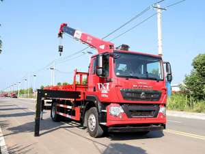 <span class=keywords><strong>Grue</strong></span> mobile sur <span class=keywords><strong>camion</strong></span> Howo de 8 <span class=keywords><strong>tonnes</strong></span>, boîte de vitesses et moteur, <span class=keywords><strong>grue</strong></span> télescopique montée sur <span class=keywords><strong>camion</strong></span> de fret - Product Image 2