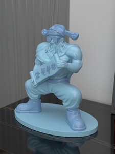 Sculpture en résine époxy 'Dieu Musculaire de la Richesse', Art populaire, Figurine décorative, Ornement de bureau, pour vitrine, salon, bureau à domicile - Product Image 4