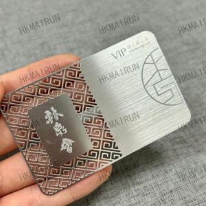 Meilleur prix Carte de visite en métal anodisé Matt Blank .8M - Product Image 2