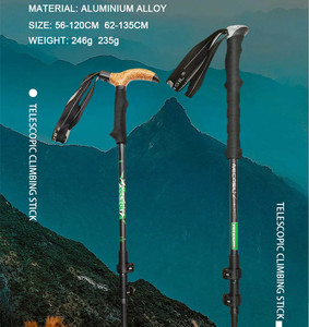 Bâtons <span class=keywords><strong>de</strong></span> <span class=keywords><strong>Ski</strong></span> <span class=keywords><strong>de</strong></span> haute qualité, béquille <span class=keywords><strong>pliable</strong></span>, bâton <span class=keywords><strong>de</strong></span> Trekking, bâtons <span class=keywords><strong>de</strong></span> marche nordiques, Alpenstock - Product Image 5