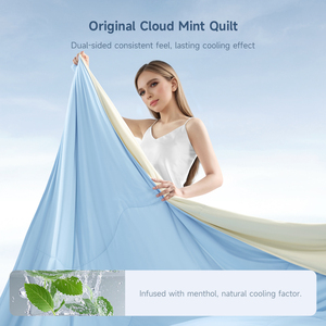 Edredón Refrescante SiaaSoo con Mentol, Lyocell 7A Antibacteriano y Antiácaros, Lavable, de Doble Cara, Tipo Seda de Hielo para Verano - Product Image 1
