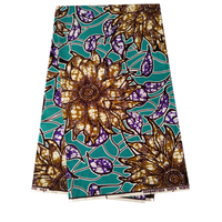 Tela de ankara 100% poliéster con diseño de moda, tejido africano estampado de cera para vestido de fiesta