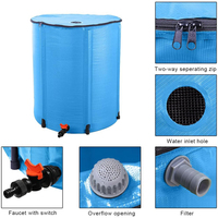 Réservoir d'eau pliable pour la récupération des eaux de pluie, système de collecte d'eau de pluie, conteneur de stockage, vente en gros directe d'usine en Chine