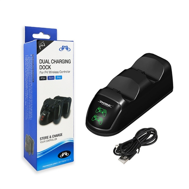 Wireless Controller LED Charger Joystick Dual Charger Universal Game Controller Charging Stand for PS4 Pro PS4 Slim PS4
