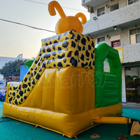 Château gonflable commercial combiné abeille avec toboggan pour jardin