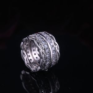 Anello Vintage con Larga Fascia in Pizzo per Donne, Gioielli di Moda Scintillanti all'Ingrosso - Product Image 3