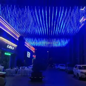 Uplumin 360 Degree Flexible Meteor Club Lighting 3D LED Vertical Tube Lights DMX Falling Lighting