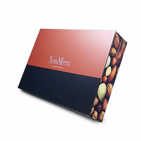 Biscuits de luxe pour dattes du Ramadan avec logo personnalisé pour biscuits Emballage de luxe Carton rigide transparent en PVC avec stratification mate et fenêtre magnétique