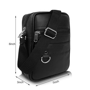 Mochilas de Cuero al Por Mayor, Bolsos Cruzados de Negocios para Hombre, Bolsos de Hombro Casuales de Moda Masculina - Product Image 2