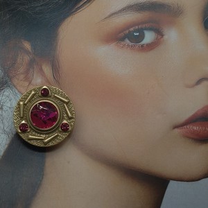 Pendientes Vintage, Botones, Estilo Corte Personalizado, <span class=keywords><strong>Circulares</strong></span> con Aguja de Plata - Product Image 3