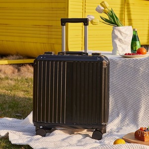 Bolsas de viaje con bloqueo de contraseña ABS para equipaje <span class=keywords><strong>sin</strong></span> <span class=keywords><strong>cremallera</strong></span> Marco de aluminio Equipaje Trolley Maleta - Product Image 3
