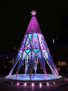 Árbol de esfera iluminado comercial gigante 3D esfera iluminada al aire libre BOLA DE Navidad árbol motivo Luz - Product Image 5