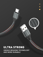 Cables de Datos Estándar LDNIO LS441, Cable de Comunicación, Carga Rápida Móvil de 2.4A, Cables USB C para Carga de Teléfonos Micro