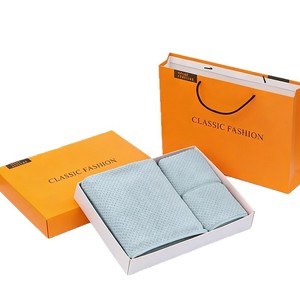 Merbau <b>Gift</b> Box Three Piece Coral Fleece Towel <b>Set</b> 420g Personalized Business <b>Gift</b> - Product Image 2