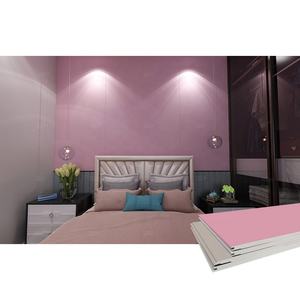 Vendita calda interna parete bordo camera da letto rosa plastica WPC PVC pannelli di parete - Product Image 5