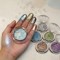 Champagner-Schimmer-Lidschatten + Silber-Glitzer-Chamäleon-Lidschatten, Großhandel Chamäleon-Lidschatten-Glitzer, Tierversuchsfreie Formel