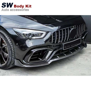 Kit de Carrocería de Fibra de Carbono para <span class=keywords><strong>Mercedes</strong></span> <span class=keywords><strong>Benz</strong></span> AMG <span class=keywords><strong>GT</strong></span> <span class=keywords><strong>63</strong></span> <span class=keywords><strong>S</strong></span> 4MATIC+ 4 Puertas X290 2018, Alerón Delantero, Rejillas de Ventilación, Difusor Trasero con Puntas - Product Image 3
