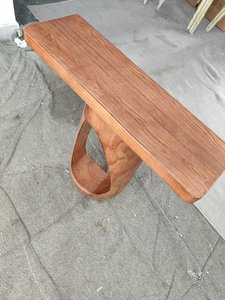 New Chinese-Style Pine Wood Eco-Friendly Console <b>Table</b> <b>Wall</b>-<b>Mounted</b> Long Entrance Corridor Home Decor Living Room Storage Hotel - Product Image 4