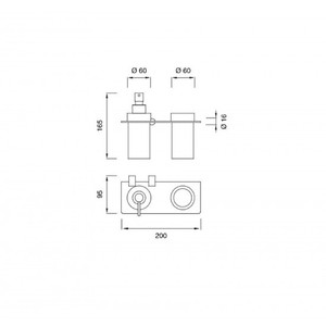 Mensola angolo bagno Ceadesign con porta spazzolino da denti e Dispenser ripiano a stelo in alluminio con finitura a parete in acciaio inossidabile - Product Image 2