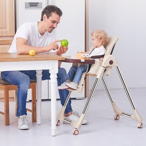 Upgrade <span class=keywords><strong>seggiolone</strong></span> per neonati e bambini regolabile pieghevole <span class=keywords><strong>seggiolone</strong></span> da pranzo con ruote - Product Image 2
