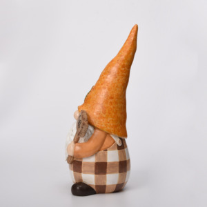 Gnomo in Resina per la Festa del Raccolto Autunnale, Tomte Svedese Fatto a Mano in Stile Scandinavo Nordico, <span class=keywords><strong>Nisse</strong></span> da Tavolo o Regalo - Product Image 3