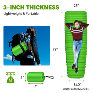 Colchoneta Inflable Automática Db de 3 Pulgadas de Grosor, Colchoneta de Camping Ligera e Impermeable de TPU para Aventuras al Aire Libre - Product Image 6