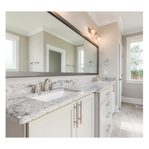 Gabinetes de tocador de baño de madera contrachapada RTA de lujo elegante estilo europeo instalación colgante de pared para baños modernos - Product Image 1