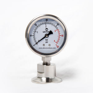 304 Manometer Tri Clamp Membrane <span class=keywords><strong>Pressure</strong></span> Gauge SS316 Stainless Steel <span class=keywords><strong>Diaphragm</strong></span> - Product Image 3