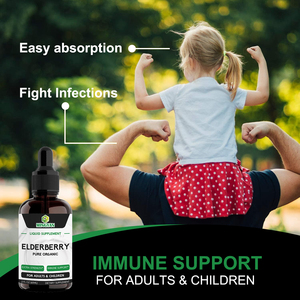 Complément Liquide Biologique de Sureau Noir à Force Maximale pour le Soutien Immunitaire - Formule Végétalienne pour Adultes et Enfants - Product Image 4