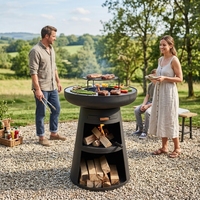 Barbecue extérieur à structure KD, brasero personnalisé avec pioche à feu – Vente chaude