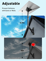 Support Starlink Gen 3 360 °   Support mural réglable V3 Starlink, kit de montage sur poteau Starlink Gen3 avec adaptateur de tuyau Starlink Gen 3