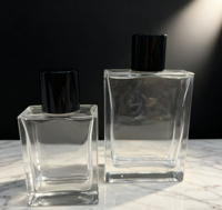 Botol parfum kustom kelas atas 50ml 100ml Set penemuan Mini kaca semprotan pompa Matte selesai isi ulang semprotan kosmetik massal