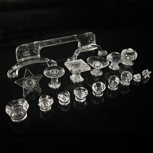 Bán Buôn Muti-Thiết Kế Trong Suốt Acrylic Tủ Kéo Xử Lý Knobs Cho Nhà Bếp Tủ Quần Áo Ngăn Kéo Đồ Nội Thất Phần Cứng - Product Image 1