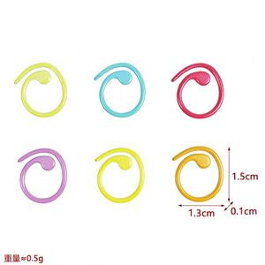 Anillo Espiral de Punto con Cierre, Metálico, Simple, Portátil, Duradero, Ecológico, Multicolor, para Tejer y Crochet - Product Image 3