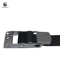 Sangles d'arrimage à cliquet pour remorque de voiture ou de bateau de 2 pouces, boucle à pagaie sur le dessus, crochet PE/PP, résistance à la rupture de 600 kg
