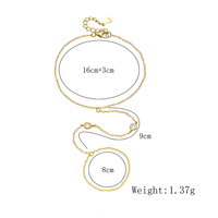Mlluki Joyería al por Mayor, Pulseras de Plata de Ley 925, Chapadas en Oro de 14K, con Circonita Cúbica, Diseño Geométrico Circular