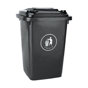 50L Wholesale Plastic Trash Can Sorting Garbage Can With Lid