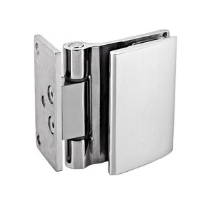 Bisagra para Puerta de Vidrio sin Marco, Abrazadera de Acero Inoxidable de 90 Grados, Cierre Suave, Plateada, Ajustable, Duradera, Moderna, para Hogar u Oficina - Product Image 1
