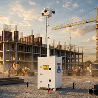 Mobile CCTV-Türme für Baustellen Verzinkter Stahlturm mit 6m Mast für Europa