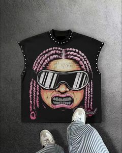 OEM Custom 100% Cotton 320GSM Heavyweight Tee Vintage Acid Wash <strong>Gothic</strong> Screen PrintMOvszed <strong>T</strong> <strong>Shirt</strong> - Product Image 6