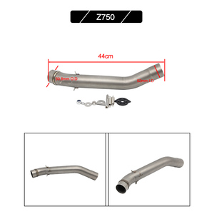 Accessoires moto tuyau d'échappement moto moyen tuyau de liaison tuyau pour Z1000 Z800 Z900 Z600 <span class=keywords><strong>Z750</strong></span> - Product Image 6