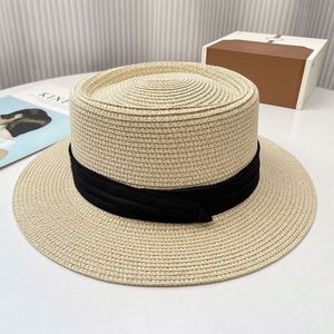 2025 New Women Summer Outdoor Seaside <b>Sunscreen</b> Straw Hat Bow Beach Woven Sun Boater Hat - Product Image 4