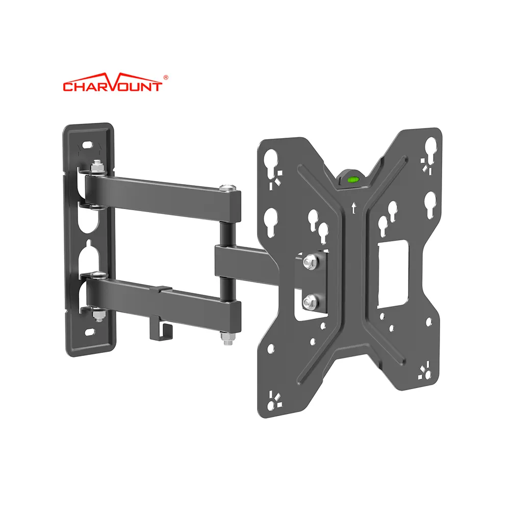 Charmount หมุนได้ 180 องศาสูงสุด VESA 200*200 มม.ทีวีติดผนัง 43 นิ้วพับเก็บทีวี Mount