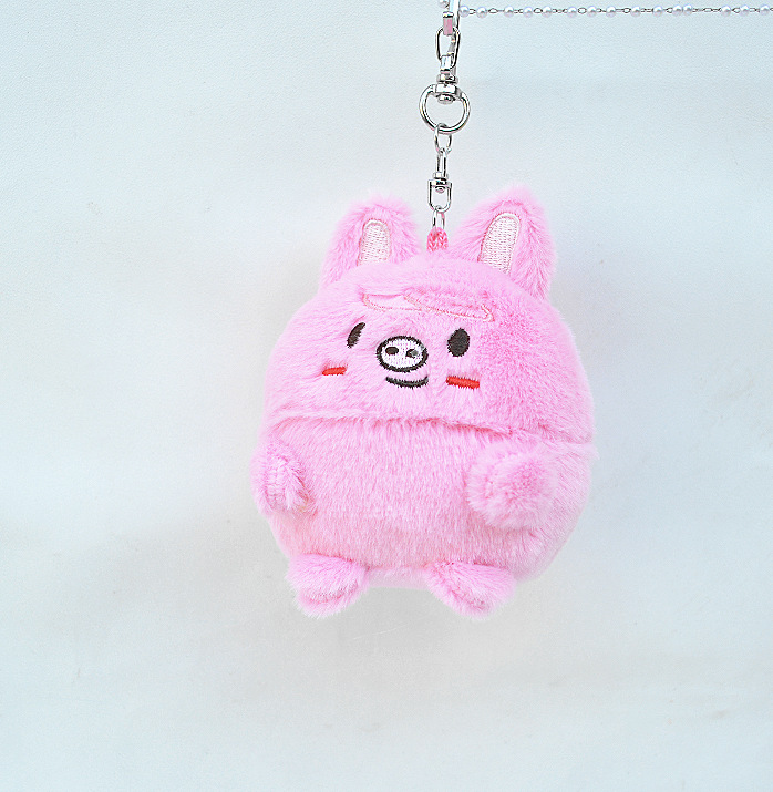 Porte-clés œuf cochon rose Skz - 8 cm