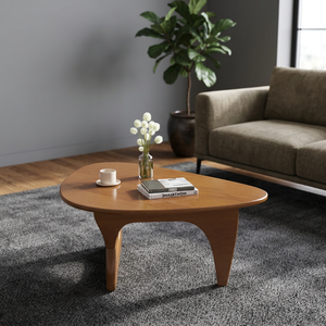 Mesa de Centro Moderna de Madera, Diseño de Mediados de Siglo, Muebles Hechos a Mano para Sala de Estar - Product Image 2