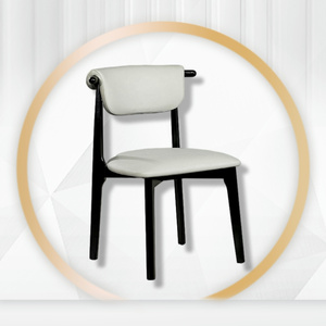 Lu Best Chair para comedor Hotel Modern Oak Legs Silla de cuero - Product Image 3