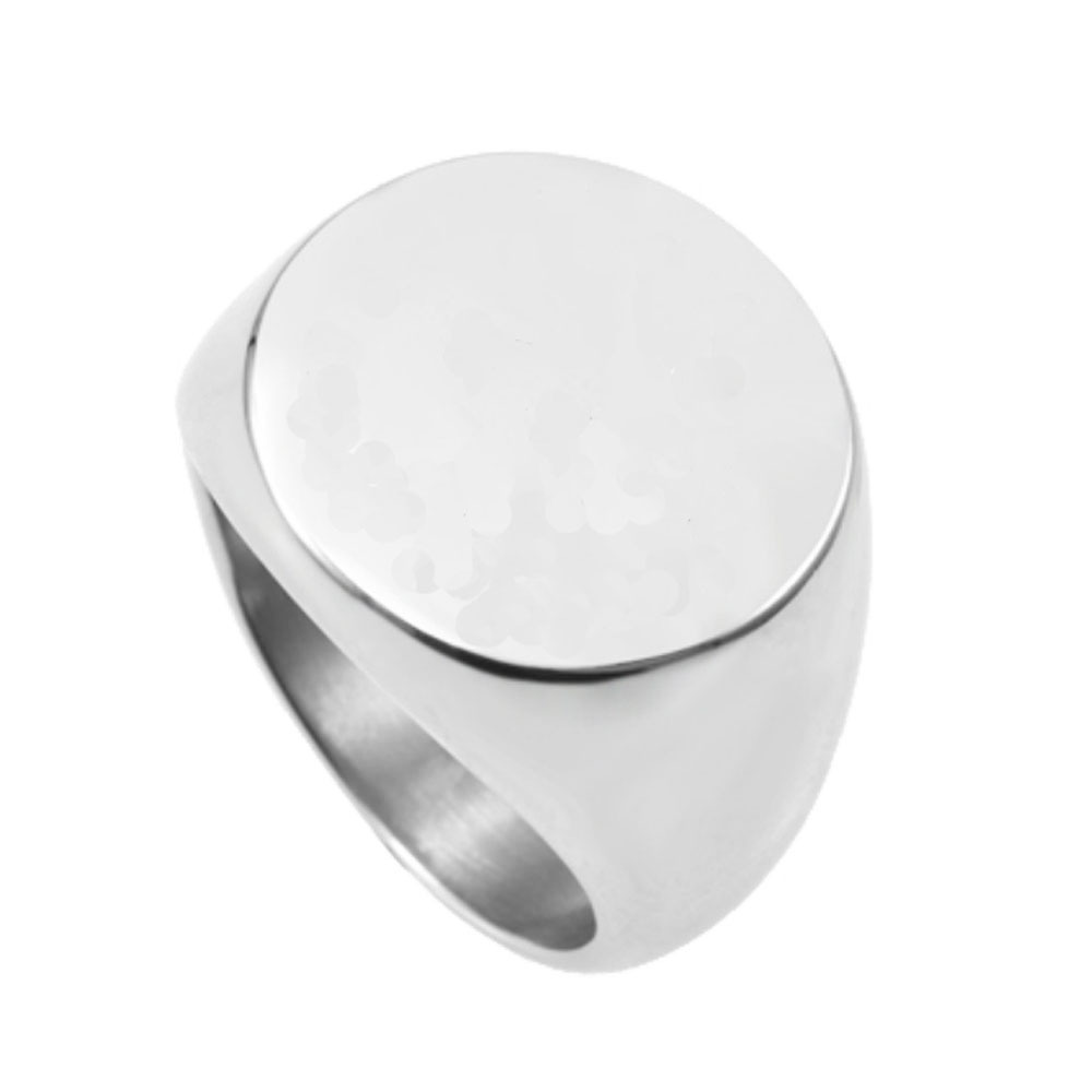 Silver Round smooth ring 13101