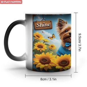 Frosted <b>Ceramic</b> Mug 11oz Heat Sensitive Color Changing Magic Coffee <b>Cup</b> - Product Image 1
