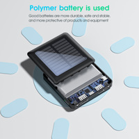 Chargeur de téléphone portable solaire ultra-fin, portable, étanche, avec logo OEM d'usine d'origine, charge rapide, 5000 mAh